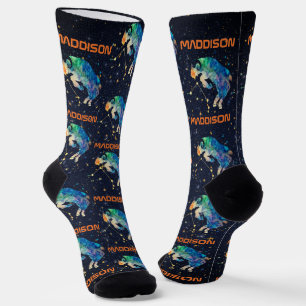Chaussette Constellation du Bélier Zodiaque Aquarelle Étoiles