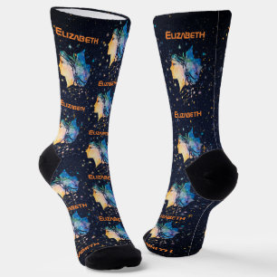 Chaussette Constellation Gémeaux Zodiaque Galaxie d'étoiles A