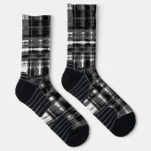 Chaussette Contemporain Gris et Noir Plaid (Droite)