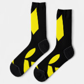 Chaussette Contemporain Jaune / Noir (Gauche)