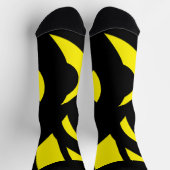 Chaussette Contemporain Jaune / Noir (Haut)