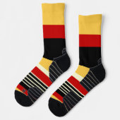 Chaussette Contraste Jaune Avec Rouge (Gauche)