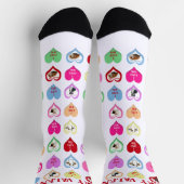 Chaussette Conversation Critters Hearts Crew Socks (Haut)