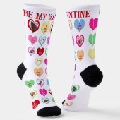 Chaussette Conversation Critters Hearts Crew Socks (Angulaire)