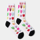 Chaussette Conversation Critters Hearts Crew Socks (Droite)