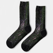 Chaussette Cool d'écorce de bois rouge noir (Gauche)