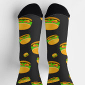 Chaussette Cool et amusant yummy burger motif (Haut)
