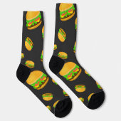 Chaussette Cool et amusant yummy burger motif (Droite)