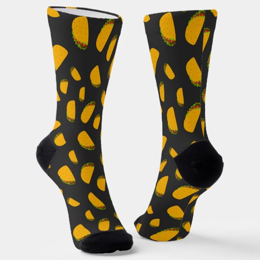 Chaussette Cool et amusant yummy taco motif (Angulaire)