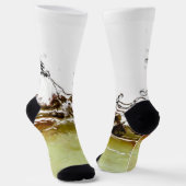 Chaussette Cool goutte d'eau sur pomme Votre nom (Angulaire)