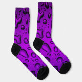 Chaussette Cool Grainy Purple gouttes d'eau motif (Droite)