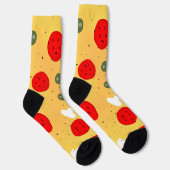 Chaussette Cool plaisir pizza pepperoni champignon (Droite)