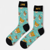 Chaussette Cool Shiba Inu chien mignon Motif chiot (Gauche)