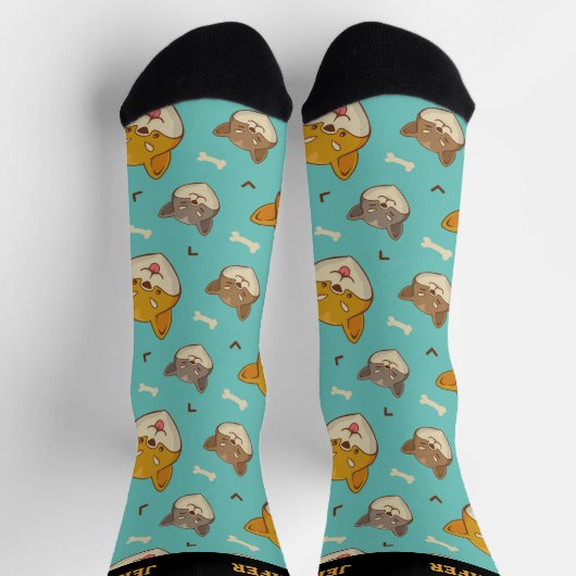 Chaussette Cool Shiba Inu chien mignon Motif chiot (Haut)