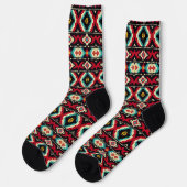 Chaussette Cool Western faux tricot Aztec (Gauche)