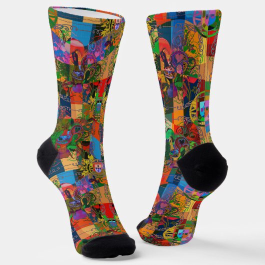 Chaussette Coq de Barcelos, Portugal (Angulaire)