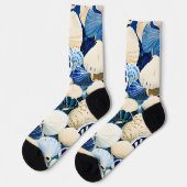 Chaussette Coquillages marins d'été (Gauche)