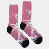 Chaussette corazones pattern (Droite)