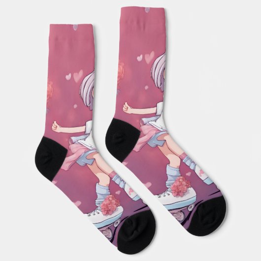 Chaussette corazones pattern (Droite)