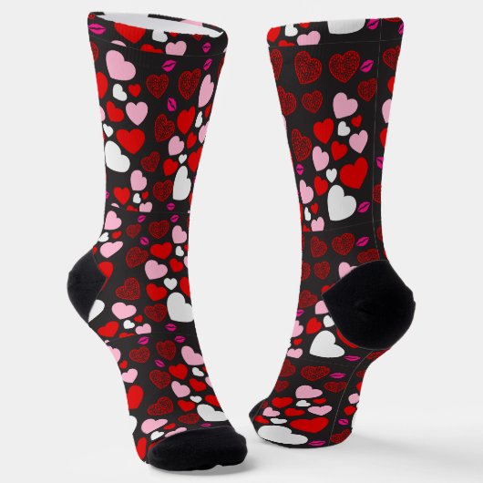 Chaussette corazones pattern (Angulaire)