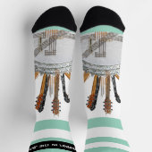 CHAUSSETTE CORDES DE GUITARE AU SOLEIL (Haut)