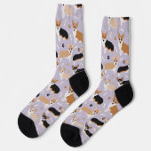Chaussette Corgi Chien Paws et Bones Chaussettes (Gauche)