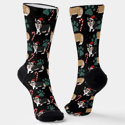 Chaussette Corgi de Noël (Angulaire)