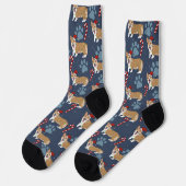 Chaussette Corgi de Noël (Gauche)