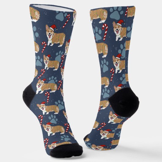 Chaussette Corgi de Noël (Angulaire)