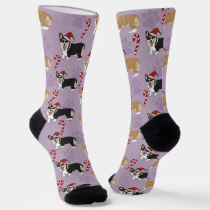 Chaussette Corgi de Noël