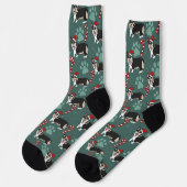 Chaussette Corgi de Noël (Gauche)