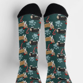 Chaussette Corgi de Noël (Haut)
