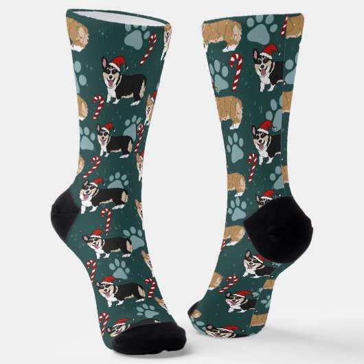 Chaussette Corgi de Noël (Angulaire)