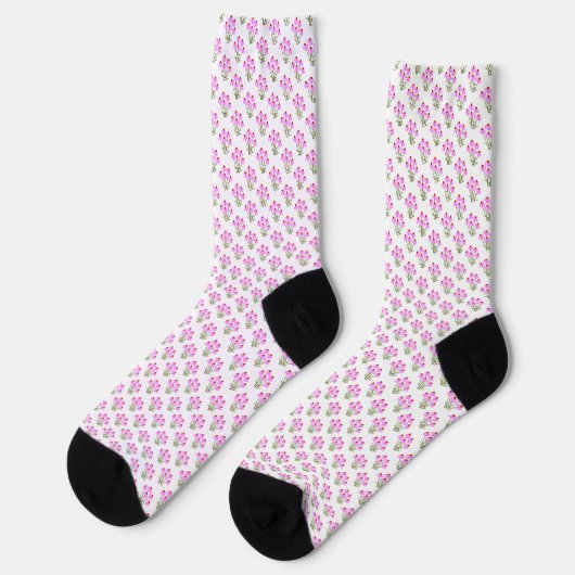 Chaussette Cornouailles violettes (Gauche)
