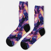 Chaussette Cosmos de maïs - Galaxie sucrée - Bonbons délicieu (Gauche)