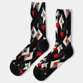 Chaussette Costumes de jeu de cartes en poker. (Gauche)