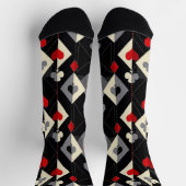 Chaussette Costumes de jeu de cartes en poker. (Haut)