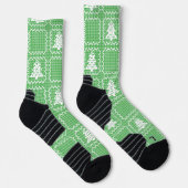 Chaussette Cosy sapin de Noël affreux pull à damiers motif (Droite)