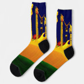 CHAUSSETTE COUCHER DE SOLEIL ÉLECTRIQUE ! (Gauche)