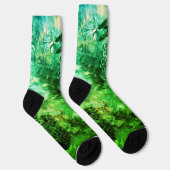 Chaussette Couches de cristaux verts (Droite)