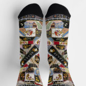Chaussette Couette, motif fou (Haut)