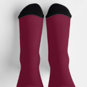 Chaussette Couleur de blanc uni Claret (Haut)
