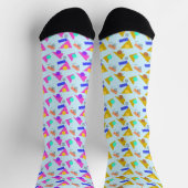 Chaussette Couleur de pop Motif 80s non compatible (Haut)