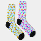 Chaussette Couleur de pop Motif 80s non compatible (Droite)