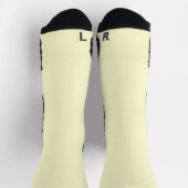 Chaussette Couleur de texte ou de crème de conception personn (Haut)