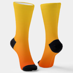 Chaussette Couleur Orange Jaune