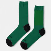 Chaussette Couleur solide vert chasseur (Gauche)