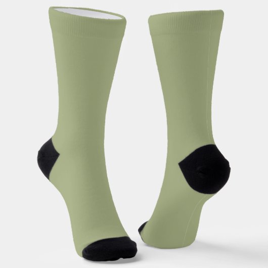 Chaussette Couleur solide verte de couleur de sable (Angulaire)