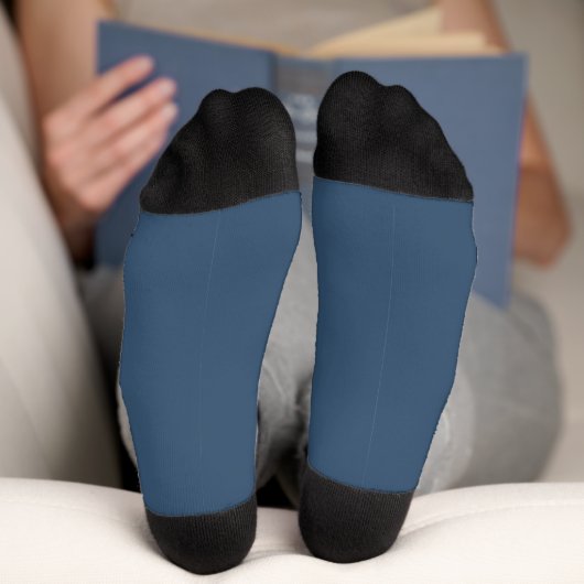 Chaussette Couleur tendance Sérieuses Chaussettes Bleues (Fond)