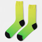 Chaussette Couleur Vert Jaune (Gauche)